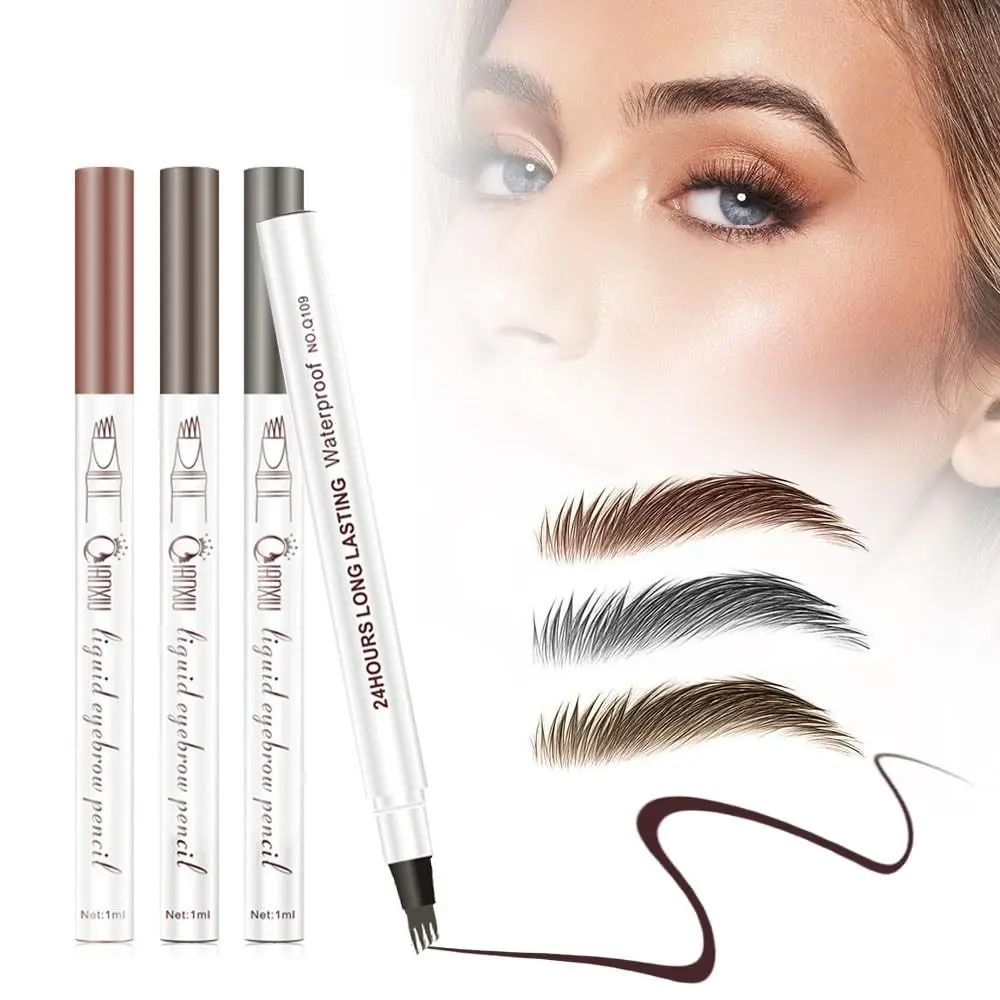 Four Heads Ultra-fine Eyebrow Pencil Waterproof Liquid Eyebrow Pencil Long-Lasting Eyebrow Pencil Eyebrow Makeup Tool