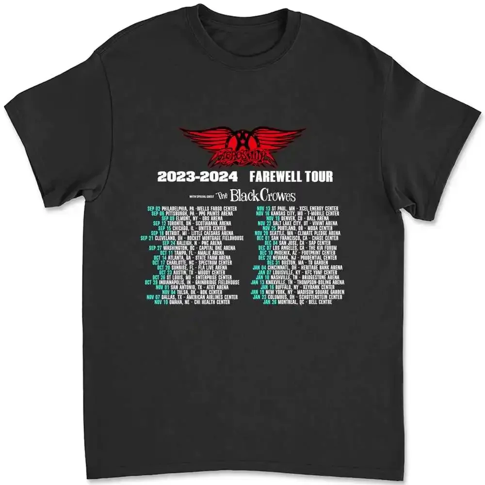 2023 Tour Peace Out Farewell Aerosmith Band T Shirt Fan S Rock N Roll 67B6