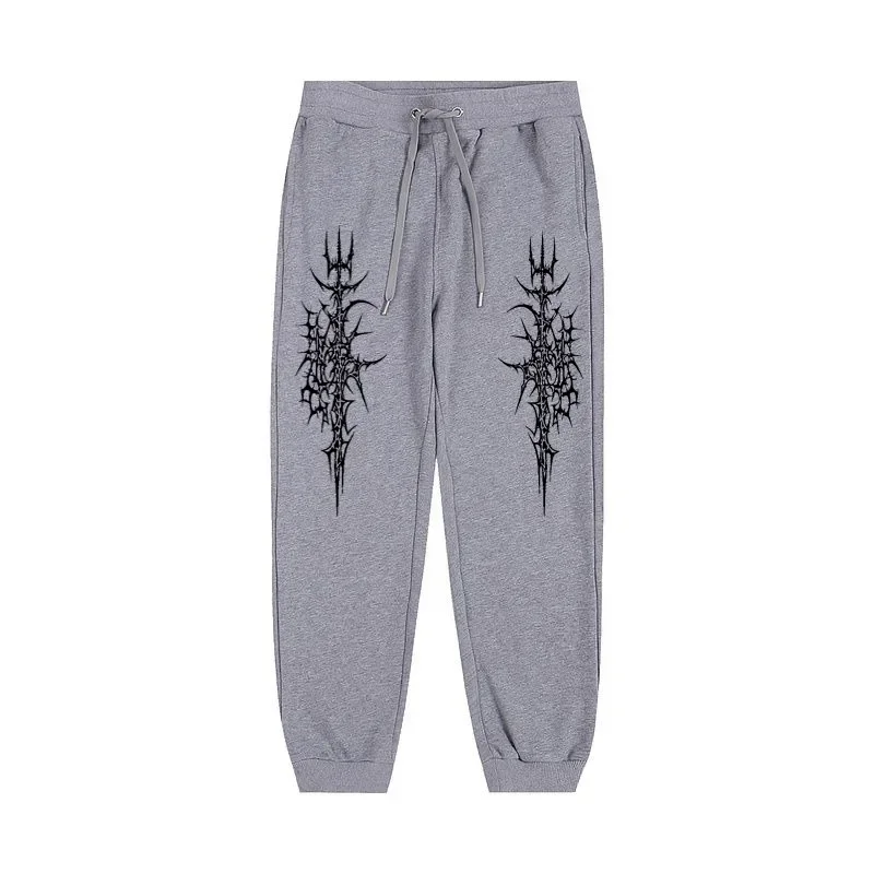 Pantaloni sportivi da uomo in vita stampata pantaloni casual da strada pantaloni sportivi adatti per sport all'aria aperta e pantaloni da jogging puri per il tempo libero