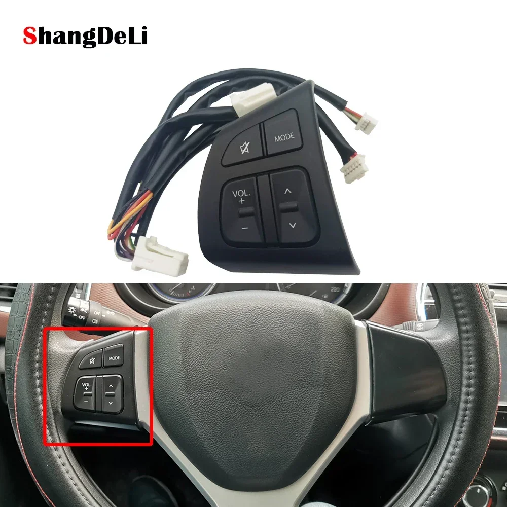 For Suzuki Vitara Steering Wheel Switch Volume Sound Button Control Switch with Wire Car Accessories