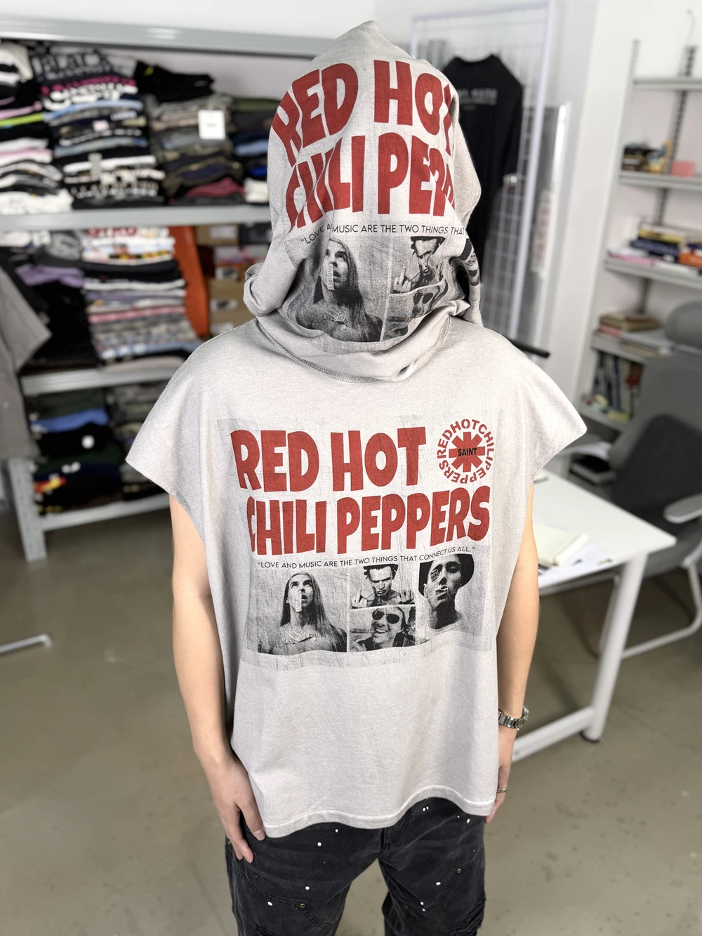 Yao Fashion Loose Baggy Casual Punk Rock and Roll Band HipHop High Street Men Clothing Tank Cotton