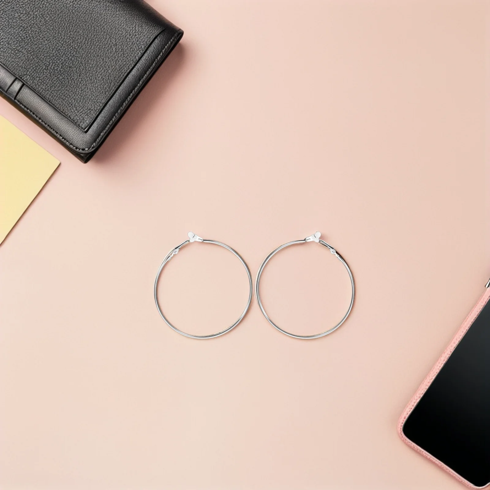 

Exaggerated Circle Earrings for Women Chunky Round Statement Big Dangle Retro Fashion Lightweight Unique Minimalist Modern