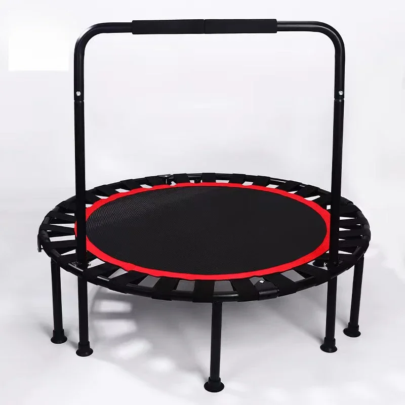 Fitness Indoor Trampoline with Adjustable Handles Trampoline Bouncer Adult Jumping