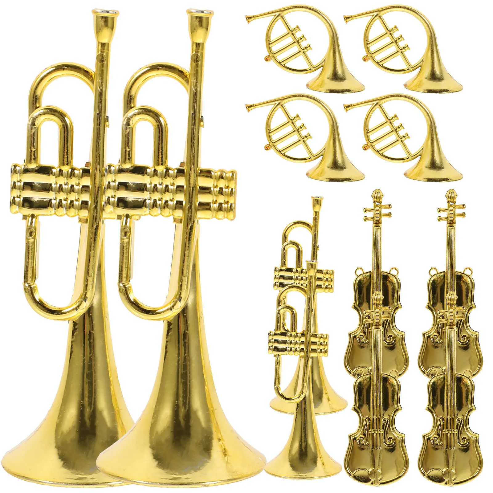 12Pcs Mini Instruments Ornamen - Musical Instrument Xmas Ornaments ulasan dan harga