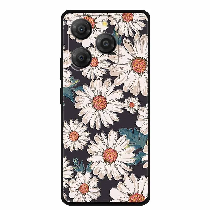 حافظة مزخرفة ثلاثية الأبعاد لهاتف Blackview Shark 9 حافظات هاتف الإغاثة الزهور سيليكون لينة الغطاء الخلفي Coque ل Blackview Shark 9 حافظة Shark9