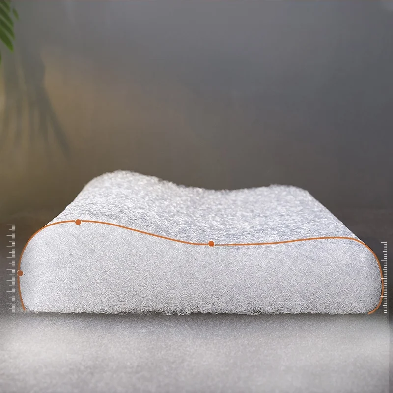 4D-Luftfaser-Kissenkern für Herren, hart, ganzer Kopf, atmungsaktiv, ausgehöhlt, Sp-Hilfe, spezieller Gebrauch, Kissenbezug für den Heimgebrauch im Lieferumfang enthalten