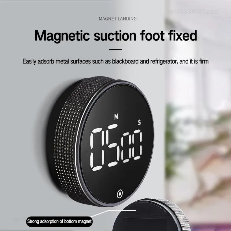 Xiaomi Youpin Kitchen Timer Magnetic Digital Timer Manual Countdown Alarm Clock Mechanical Cooking Timer Shower Study Stopwatch