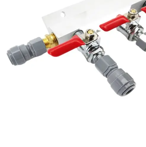 KegLand Gas Line Manifold Splitter  2 Ways (MFL Thread)