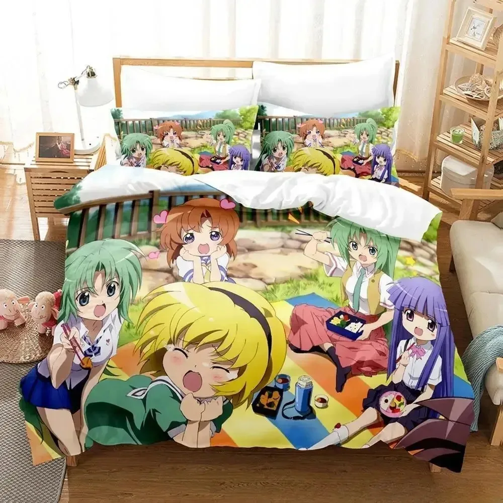 Juego De Ropa De Cama Con Estampado 3D De Anime Higurashi When They Cry, Juego De Cama Individual, Matrimonial, Queen, King Size, Juego De Fundas De Edredón Para Dormitorio De Adultos Y Niños — -55%, 29.08€ Coupon, from 23.79€ – 55% descuento – €23.79