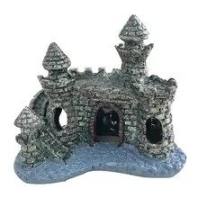 Resin Castle Fish Tank Decoration #3