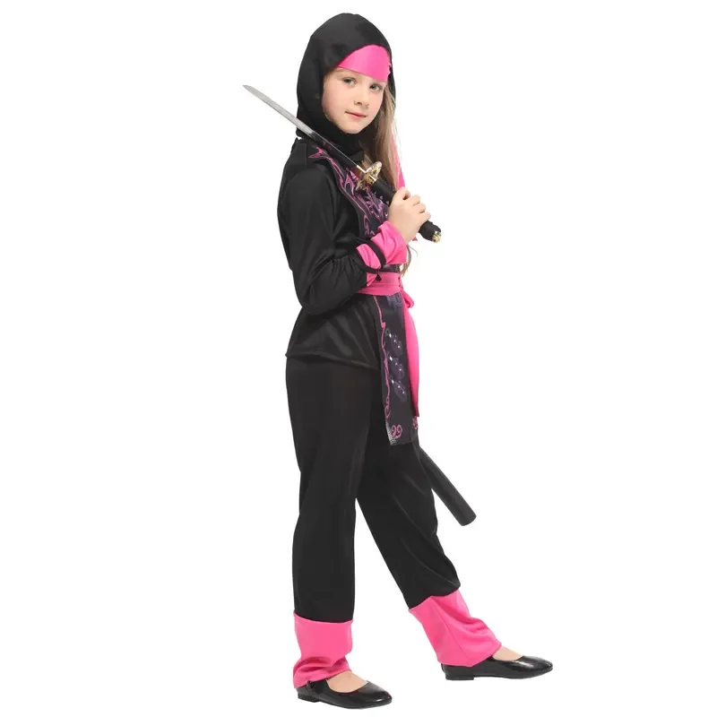 RT01 Umorden الوردي التنين النينجا فتاة زي للطفل الاطفال 4-6Y 6-8Y 8-10Y بوريم هالوين ازياء فانتازيا فستان بتصميم حالم * JK2