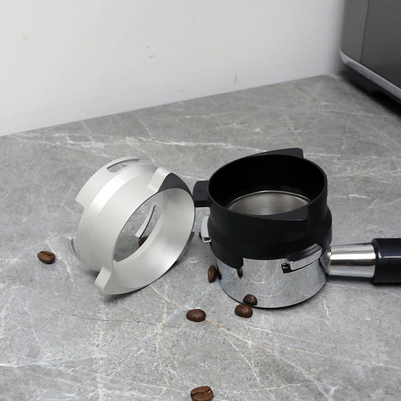 54mm Coffee Powder Receiving Dosing Ring Aluminum Alloy Loop Breville 8 Series Coffee Machines Funnels Accessories Barista Tools