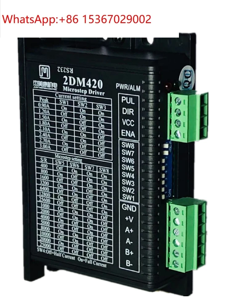 

2DM420 Gemicon 35/42 Two-Phase Stepping Motor Driver Voltage 24V~ 36V Current 2A Generation 2M420