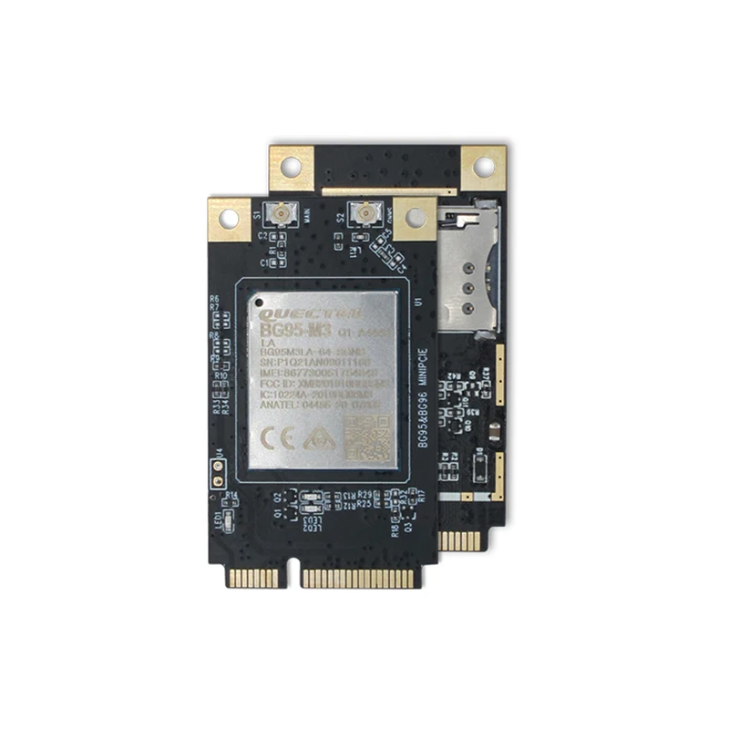 QUECTEL BG95 BG95-M3 40PIN OUT PCBA Mini Development Board with GNSS Receiver LPWA GSM NBIOT CATM Module with SIM Card Slot