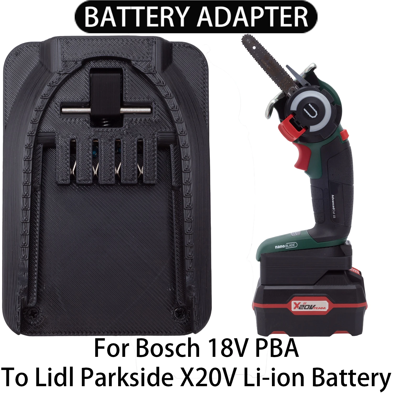 

Battery Adapter Converter For Bosch 18V PBA LI-ion Tool To Lidl Parkside X20V Li-ion Battery Adapter Tool Accessory PAP 20 A1