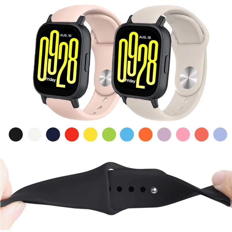 For Redmi Watch 5 Active / Watch5 lite Soft Silicone Strap Candy color scheme Xiaomi Smart Mi Watch Watch Band