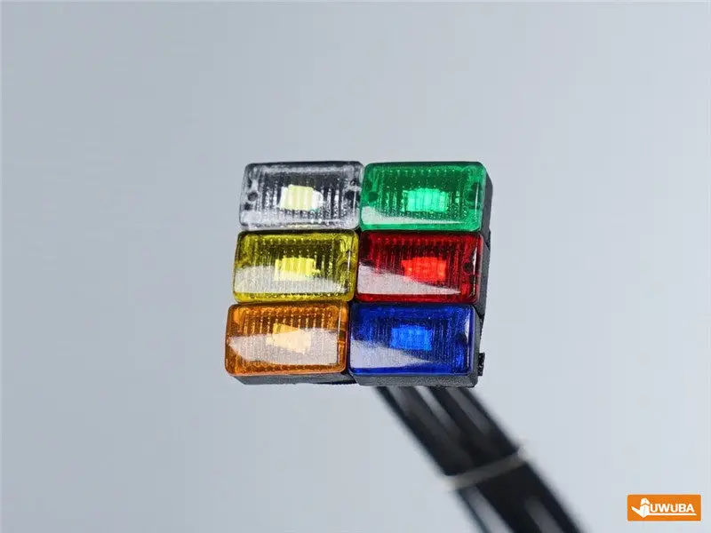 Luces LED de posición lateral, luz de advertencia para camión volquete Tamiya RC 1/14 SCANIA 770S VOLVO 750 mercedes-benz ACTROS 3363 piezas de coche MAN