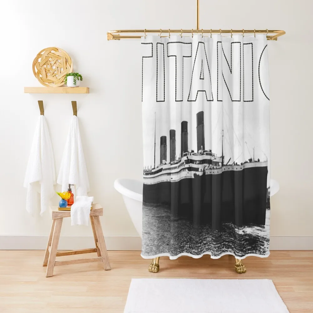 

Titanic Ship Ship Shower Curtain Bathtub Window Modern Bathroom Accessories Funny Shower Curtain