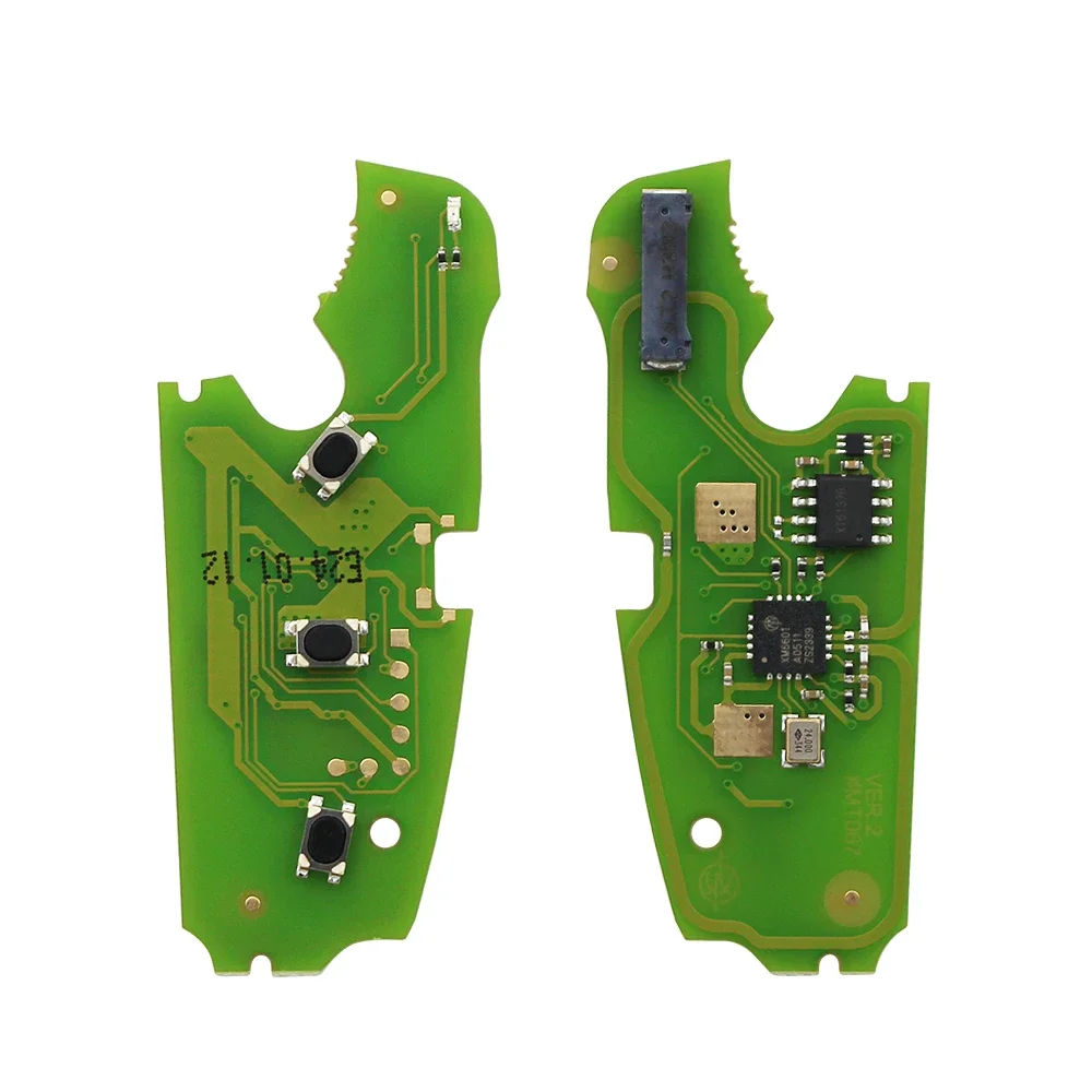 Универсальная печатная плата смарт-автомобильного ключа Xhorse серии XZ XZADM1EN, 3 кнопки для моделей Audi с чипом XT27B внутри