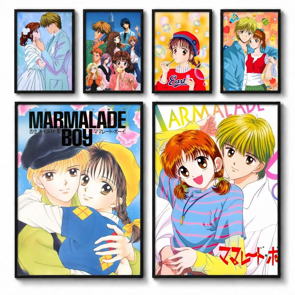 90s Shoujo Anime M-Marmalade B-Boy Poster Self-adhesive Art Waterproof Paper Sticker Coffee House Bar Room Wall Decor