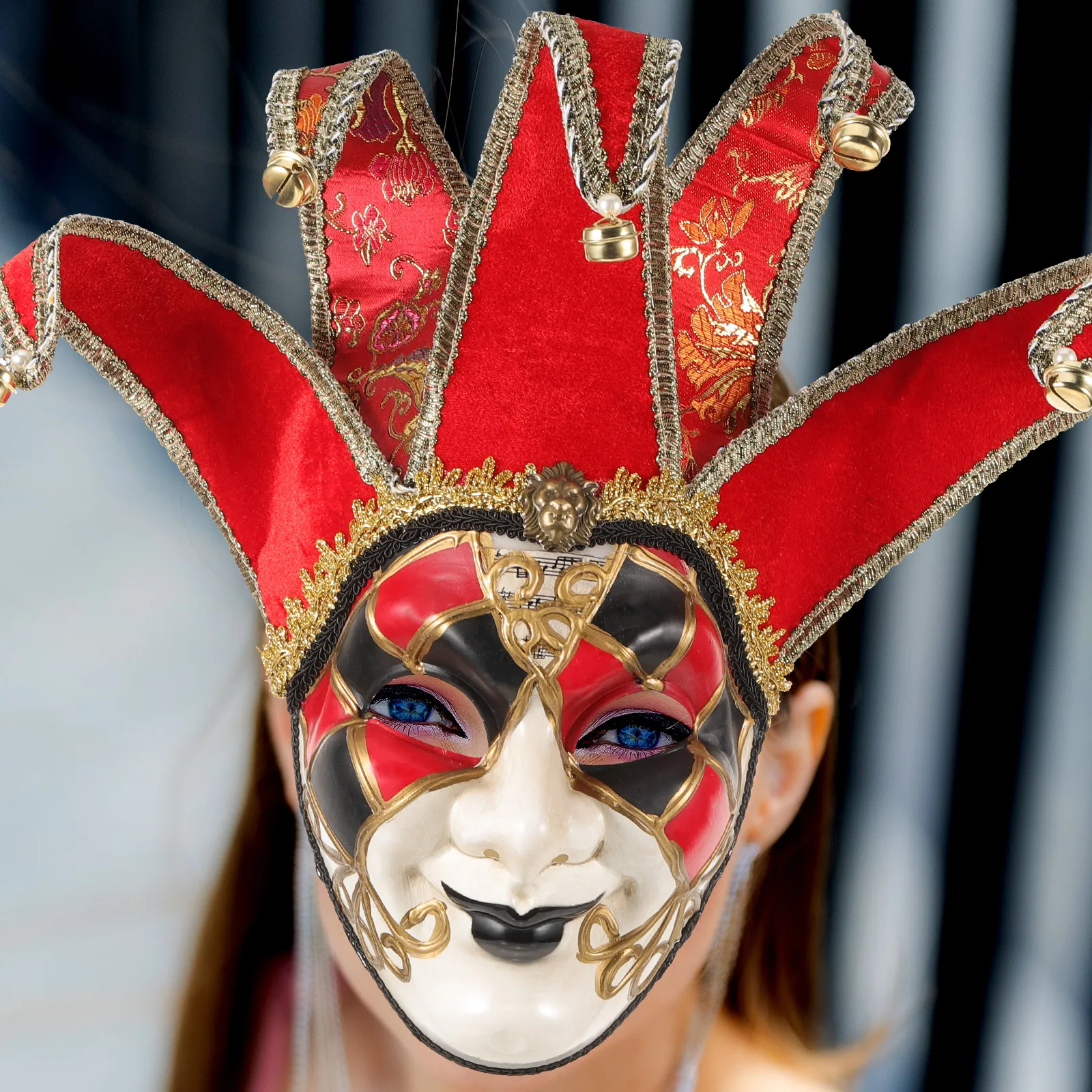 

Venetian Mask Party Cosplay Masquerade Festival Plastic Light Weight Comfortable Unique Design Halloween Carnival Stage