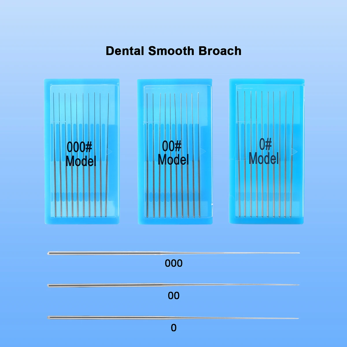 10 Stück/Box AZDENT Dental Endo Wurzelkanal-Reinigungsfeilen mit Widerhaken 52mm Parodontologie-Behandlung Edelstahl Zahnarztwerkzeug – Detail 5