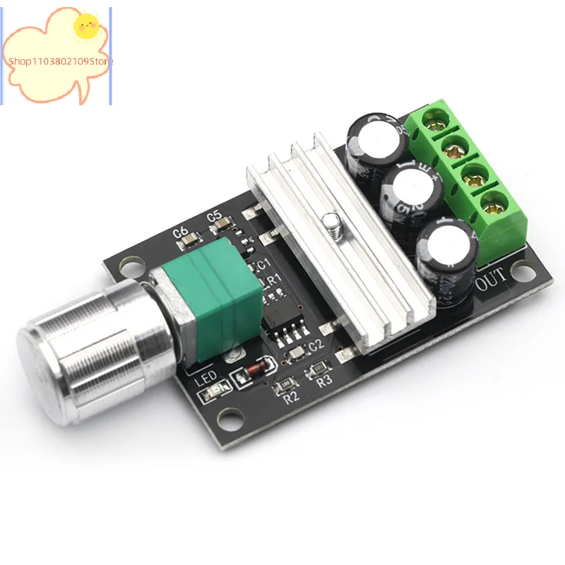 [HM]PWM DC Motor Speed Controller 6V 12V 24V 28V 3A Speed Regulator Switch