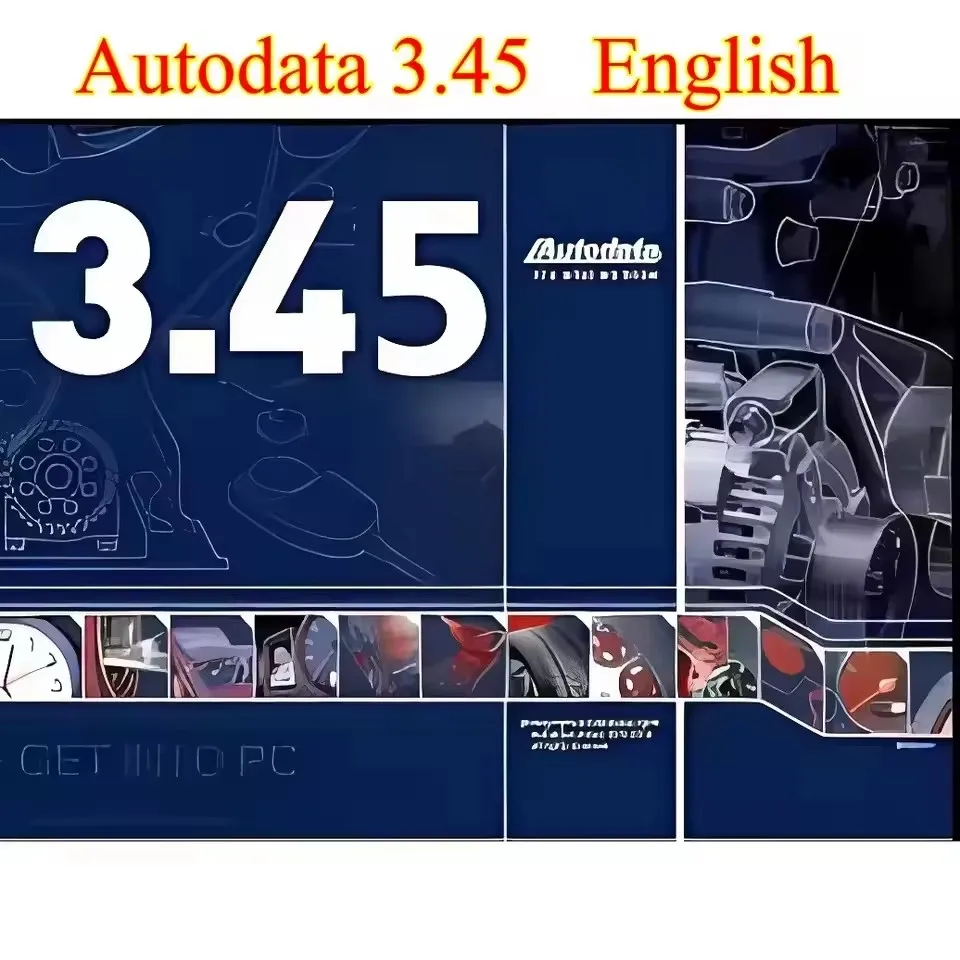 Nuova versioneAutodata 3.45/3.40 Software di diagnosi per riparazioni auto Auto Schemi di cablaggio multilingue dati Autodata Polacco Portoghese