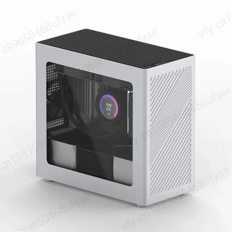 

Корпус вставляется в компьютер ITX с водяным охлаждением Новинка COOJ Z18 боковой Прозрачный матовый алюминиевый сплав встроенное формование