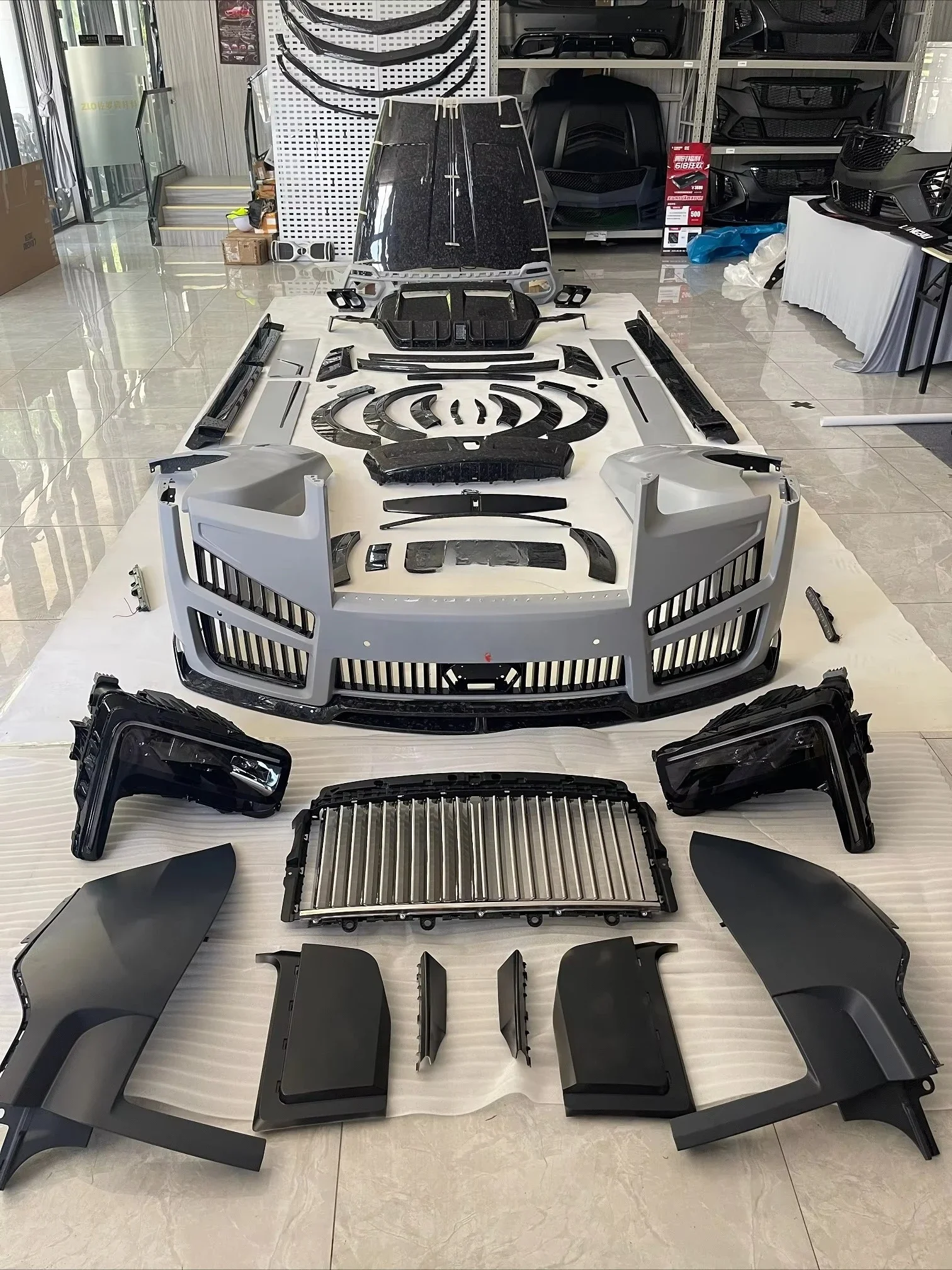 2025 MSY Dry Forged/Black Carbon Fiber Facelift Full Body Kit for 18-24 Cullinan Facelift to 2025 MSY Bodykit