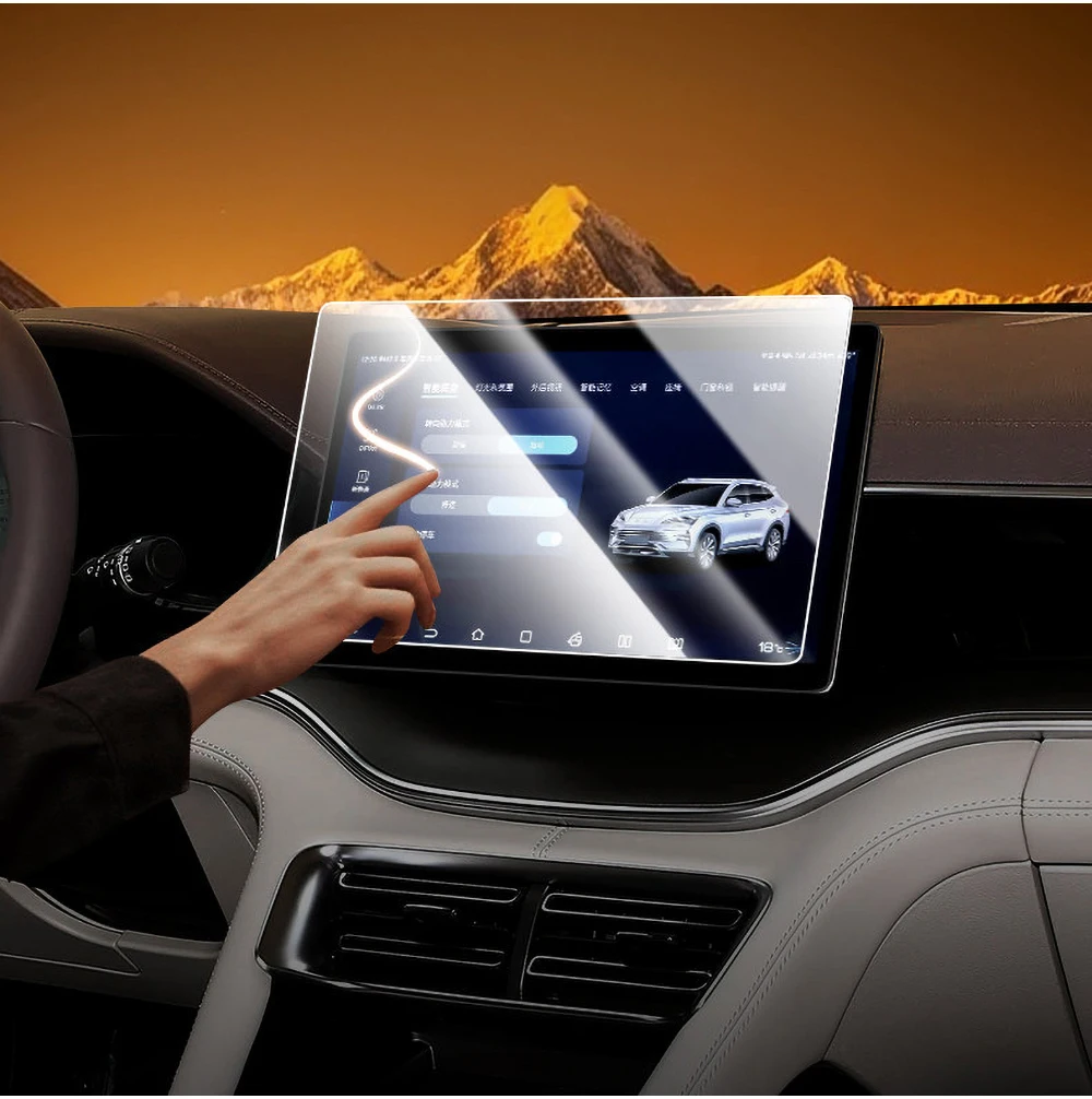Für BYD Seal U / Song Plus 2022-2026 12,8 Zoll oder 15,6 Zoll gehärtetes Glas Auto-GPS-Navigationsbildschirm-Schutzfolie Zubehör – Detail 10
