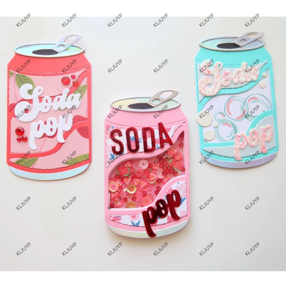 KLJUYP Soda Can Metal Cutting Dies Stencils for DIY Scrapbooking/album Decorative Embossing DIY Paper Cards