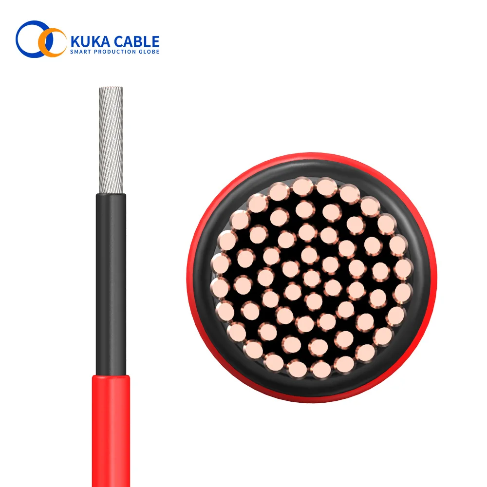 

Solar Cable 6mm2 XLPO Insulation Jacket H1Z2Z2-K DC solar cable EN50618 Solar Power Cable Wire / TUV Cable for PV Panels