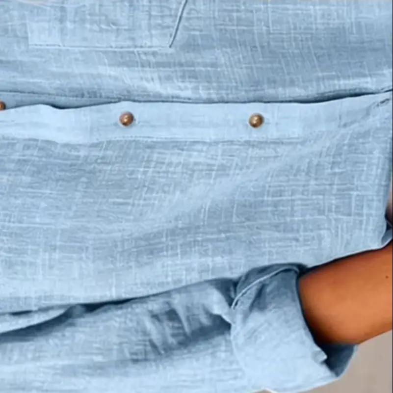 

Women Shirt Lapel Long Sleeve Single Breasted Shirt Tops Pure Color Loose Fit Casual Shirt Work Party Daily Wear Blouse 2026 New