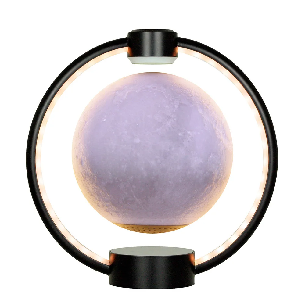 Imagem -05 - Levitação Magnética Rotating Globe Lights Maglev Moon Light Bluetooth Speaker 3d Stereo Levitating Lamp Luzes de Cabeceira Casa