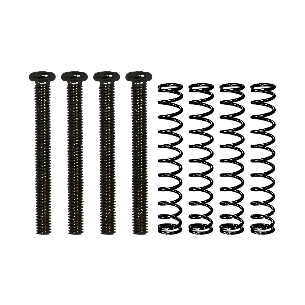 M3*30MM Humbucker Pickup Screws And Spring Set 4 Pieces Multi Color Chrome Black Gold  Electric Guitar Modification Accessories