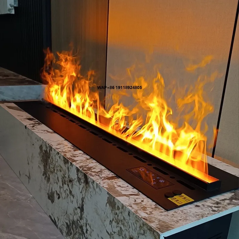 Modern Electric Insert Fireplace Heater for Indoor  Use Realistic Fire Effect Remote/App Control Easy-to-Use Features