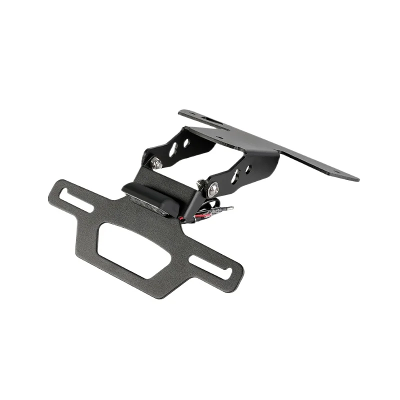 For Compatible S1000RR HP4 S1000R Folding License Plate Frame Short-tail Motorcycle Rear End Removal Plate Frame Photo