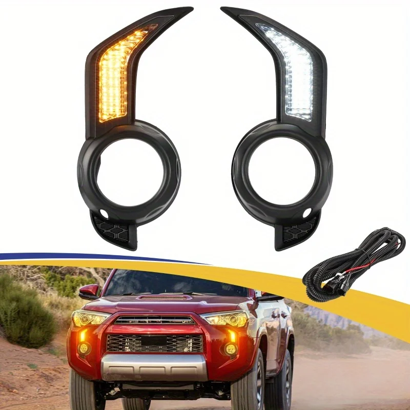 

Автомобильные противотуманные фары, фары переднего бампера, дневные ходовые огни для Toyota 4Runner (фассифт) 2013-2024 с жгутом проводов