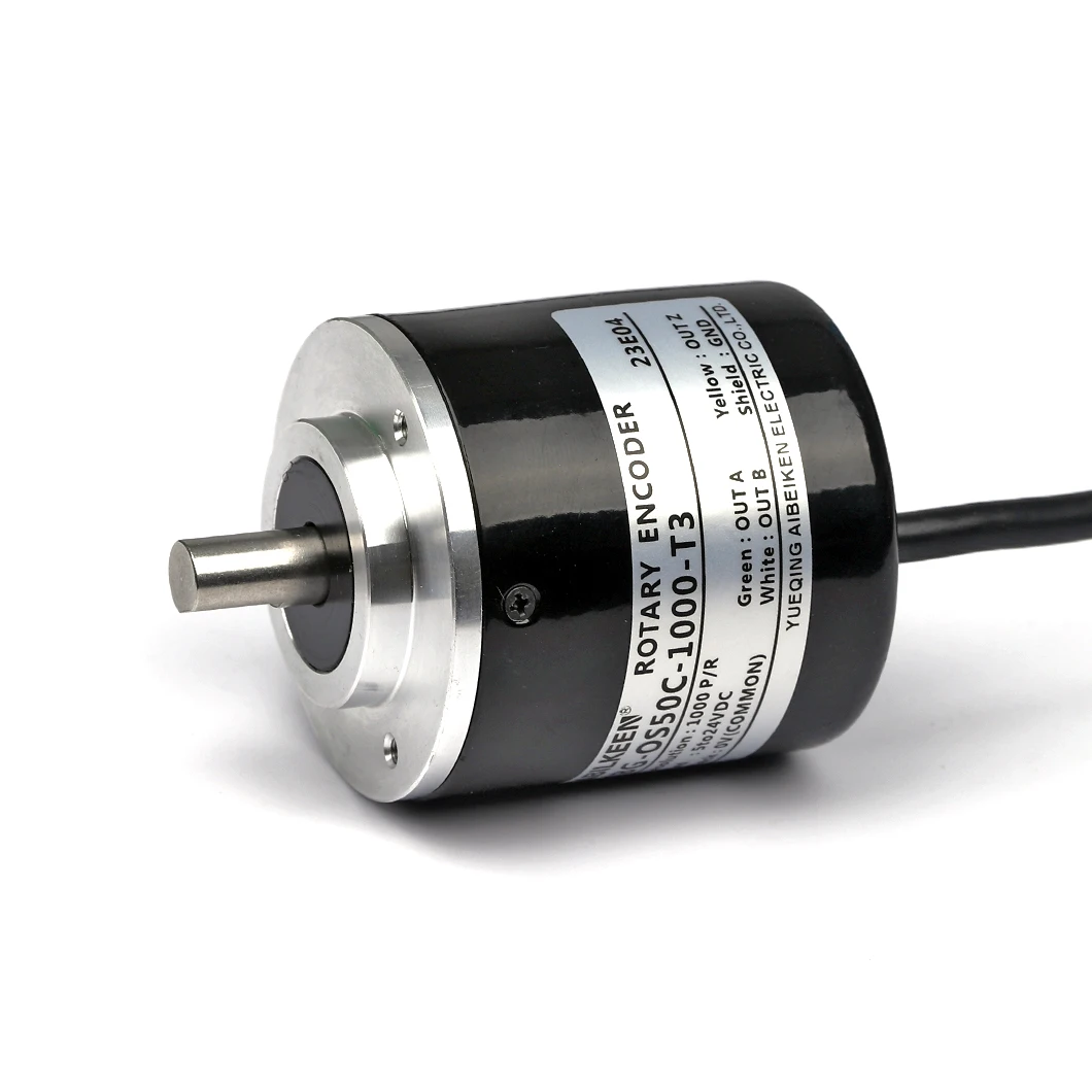 

ABILKEEN 50MM Large Power Incremental Rotary Encoder TRD-J Series Magnetoelectricity Type Encoder Push-Pull Outputs 100~5000PPR