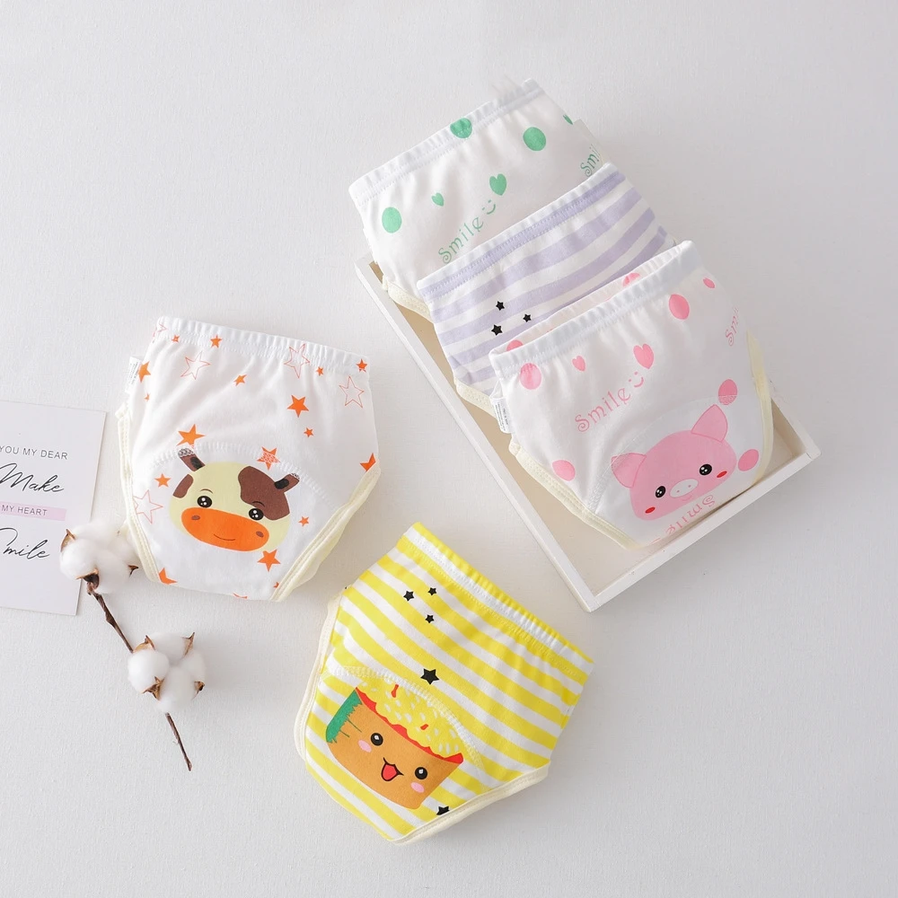 الطفل مقاوم للماء قابلة لإعادة الاستخدام القطن السراويل التدريب ، السراويل الرضع ، حفاضات القماش ، الحفاضات ، سراويل الطفل ، تغيير الحفاض ، 6 طبقة