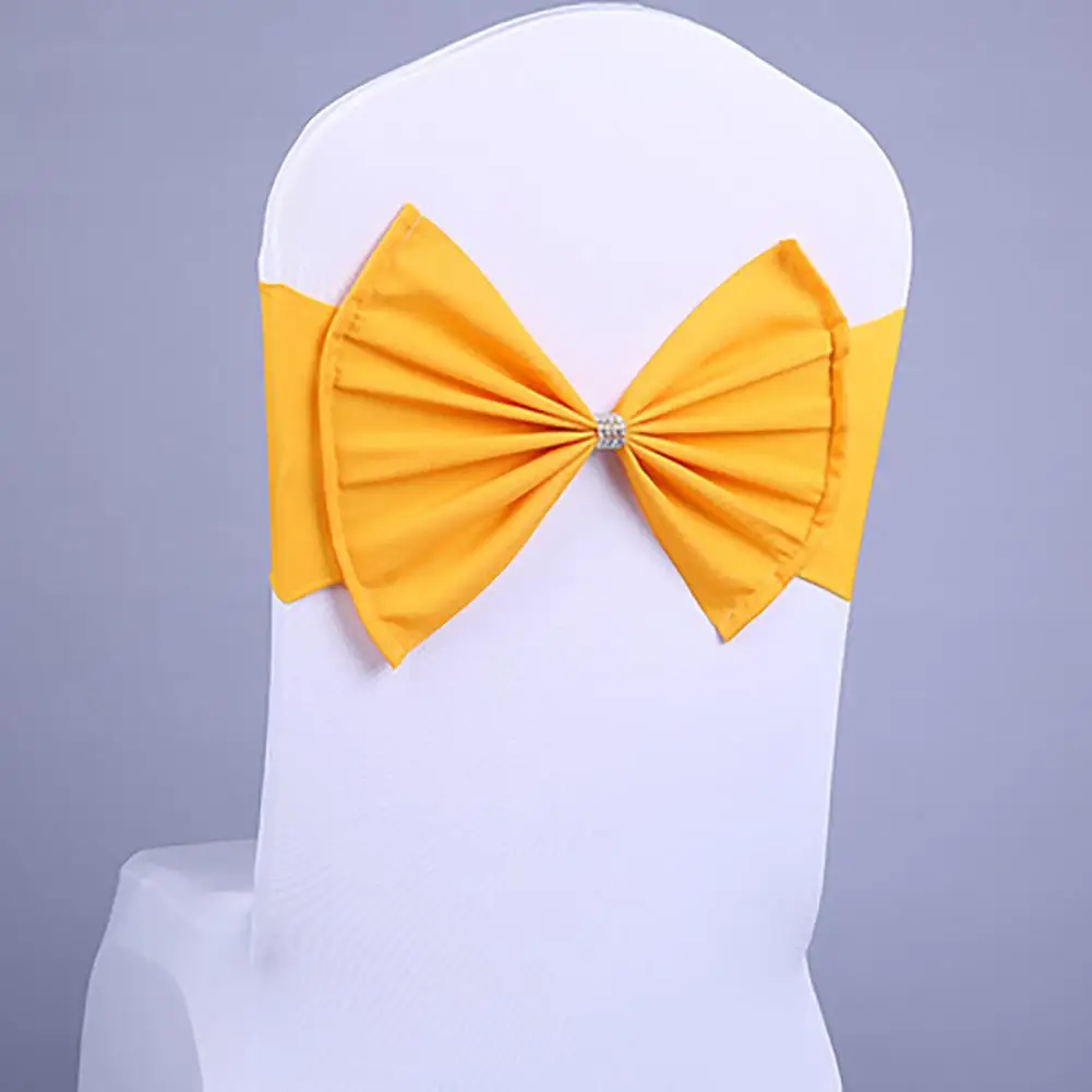 

2023 Premium Chair Sashes High Elastic Chair Back Bow Tie For Wedding Party Anniversaries Xmas Birthday Shower Decoration