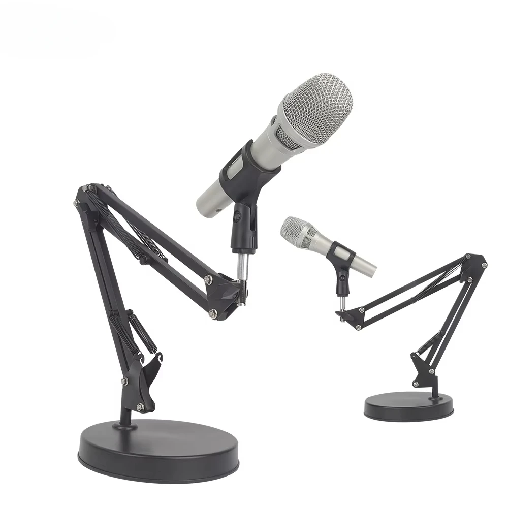 Tabletop Suspension Microphone Stand Compatible With Shure MV5 MV5C MV 5 C Mic Boom Arm Mount Desktop Bracket Holder Support