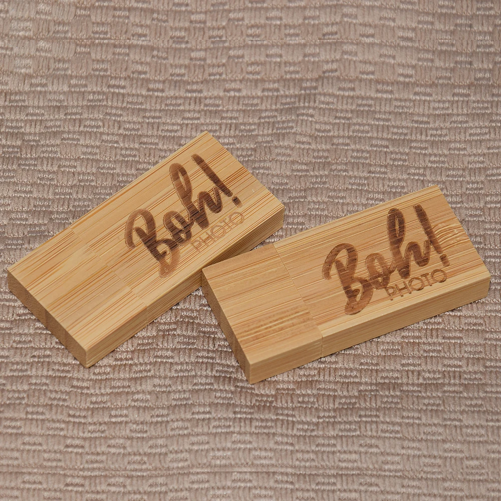 Clé USB créative en bois avec logo personnalisé gratuit, clé USB de photographie, disque U, cadeau de mariage, 16 Go, 32 Go, 64 Go, 30 pièces par lot