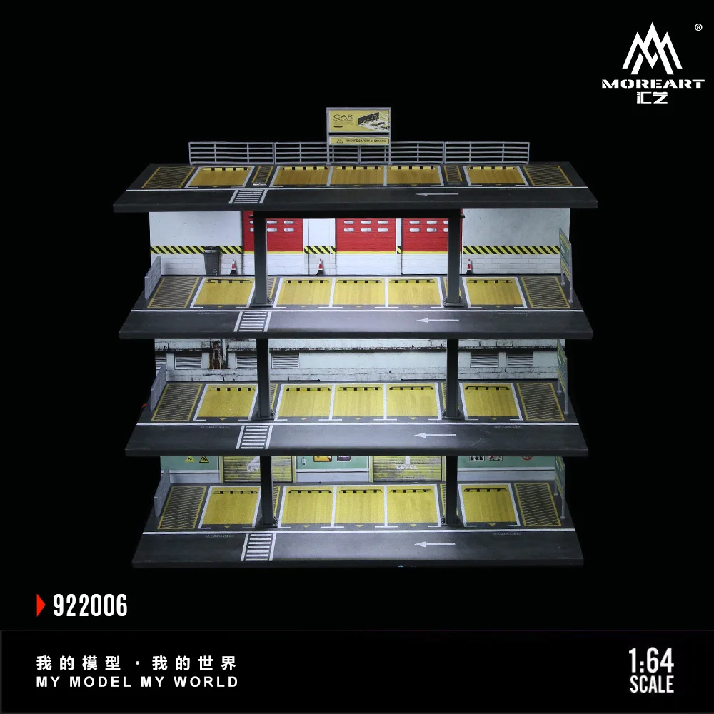 More Art 1:64 Steel Frame Style Garage C Simulation Three-Dimensional Model For Display&Collection&Gift