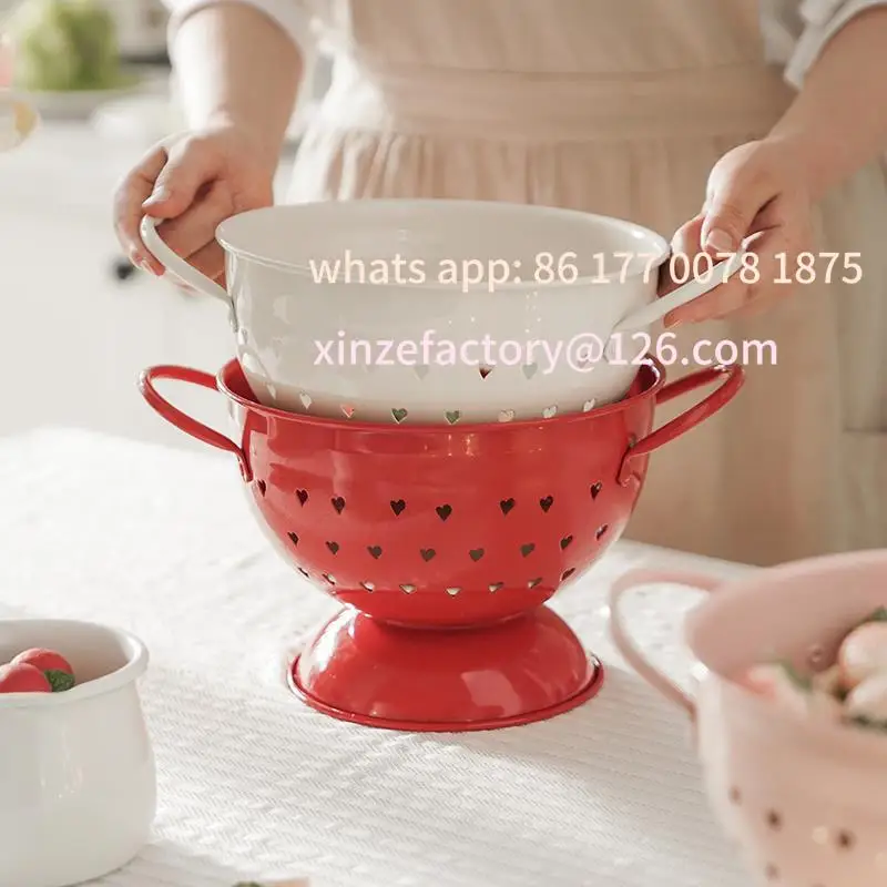 

Customizable 8 inches Draining Fruits Plates for Kitchen Food Fruit Holder Washing Vegetables Bowl Salad Dishes for Tableware