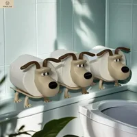 Puppy Toilet Holder Home Decor Bathroom Accessory Storage Suitable for Toilets for Bathrooms Kitchens Living Rooms Unique Gift 2