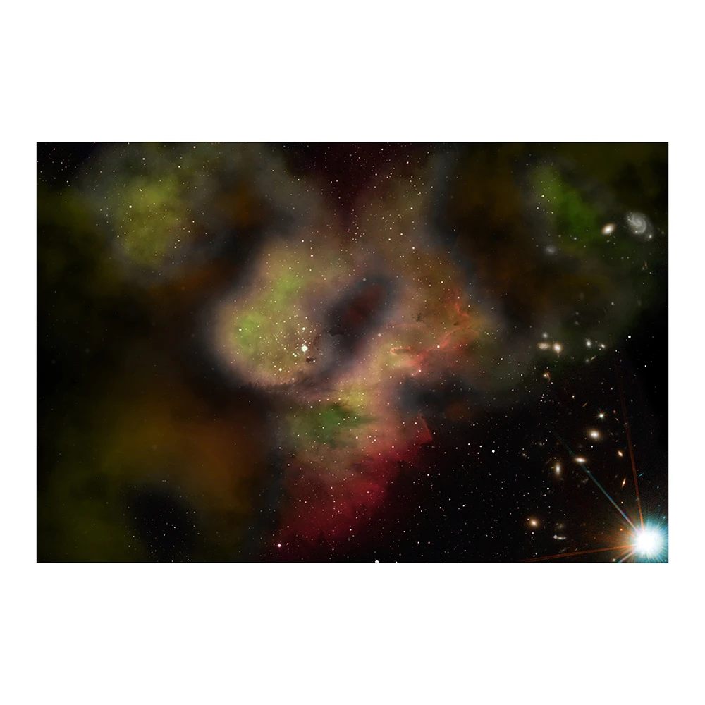 01 (1) Universe Starry Sky Explore Science Mystery Spectacular HD Image Silk Cloth Wall Poster Home Deco Art Style Festival Gift