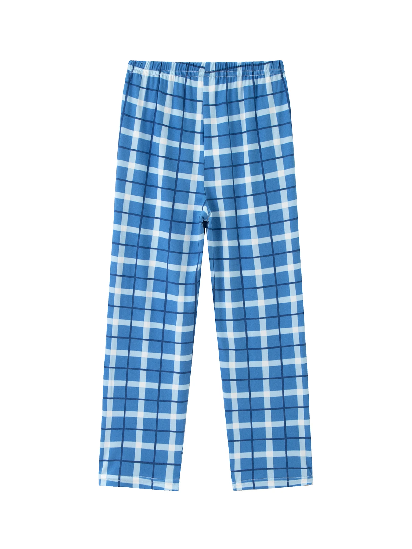 3-teiliges Set mit mehrfarbigen, karierten Kinderhosen für Jungen und Mädchen, bequeme und vielseitige Schlafbekleidung für zu Hause – Detail 6