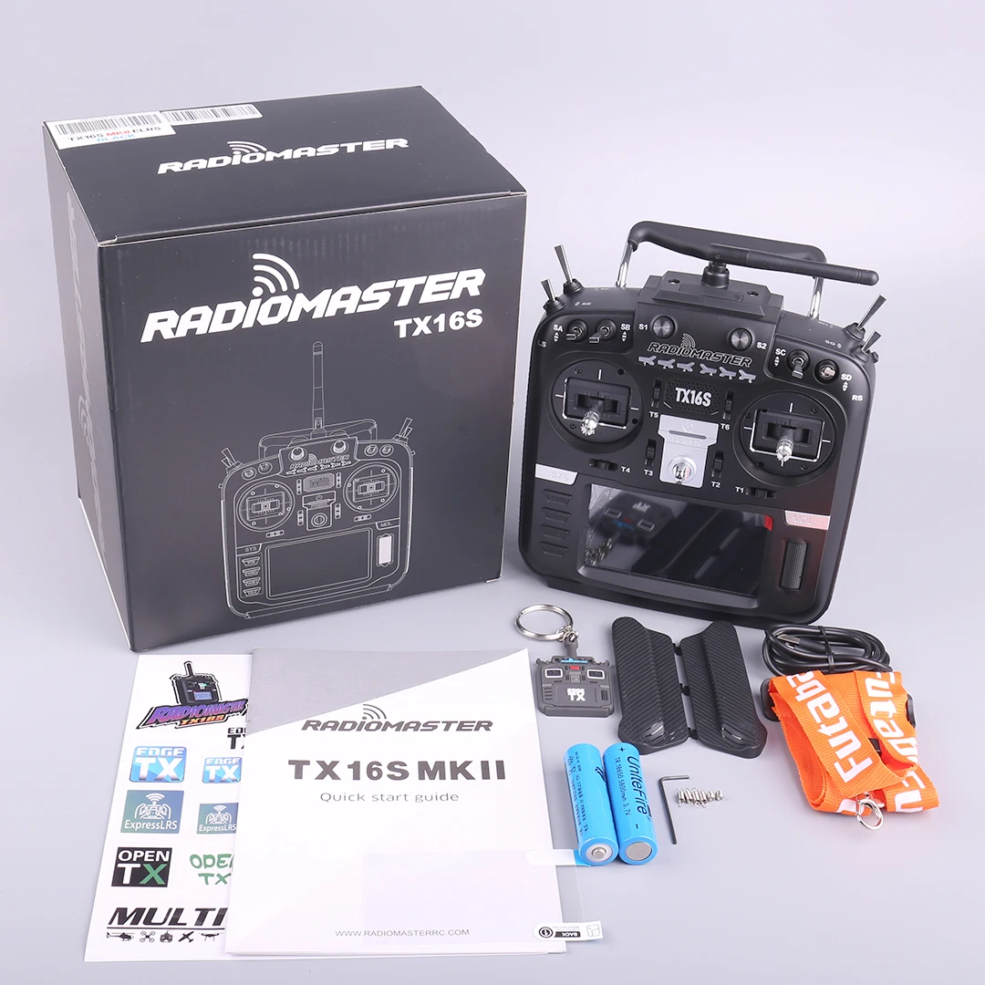 Radiomaster TX16S MKII MK2 V4.0 Hall Gimbal Support OPENTX and EDGETX Remote Control Transmitter for Airplane RC Model